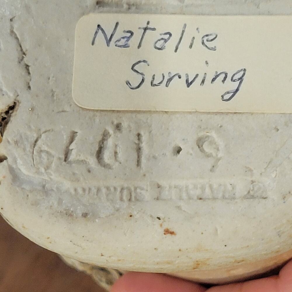 Vintage  Natalie Surving Ceramic Lion Head Sculpture @1979 - Picture 7 of 12